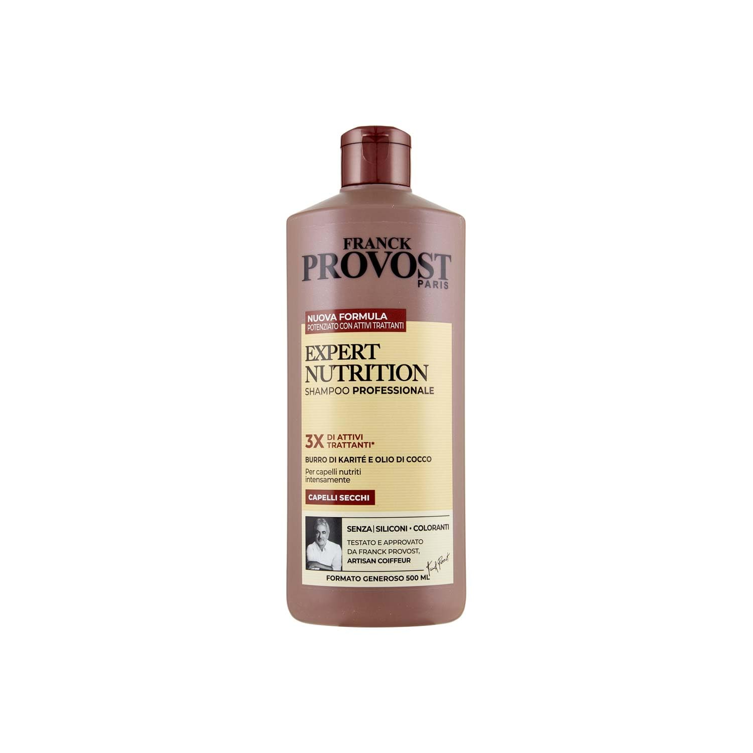 51NAjWKhX1L.jpg Franck Provost Expert Nutrition Шампоан за суха коса с масло от шеа и кокос 500 ml - Image 1