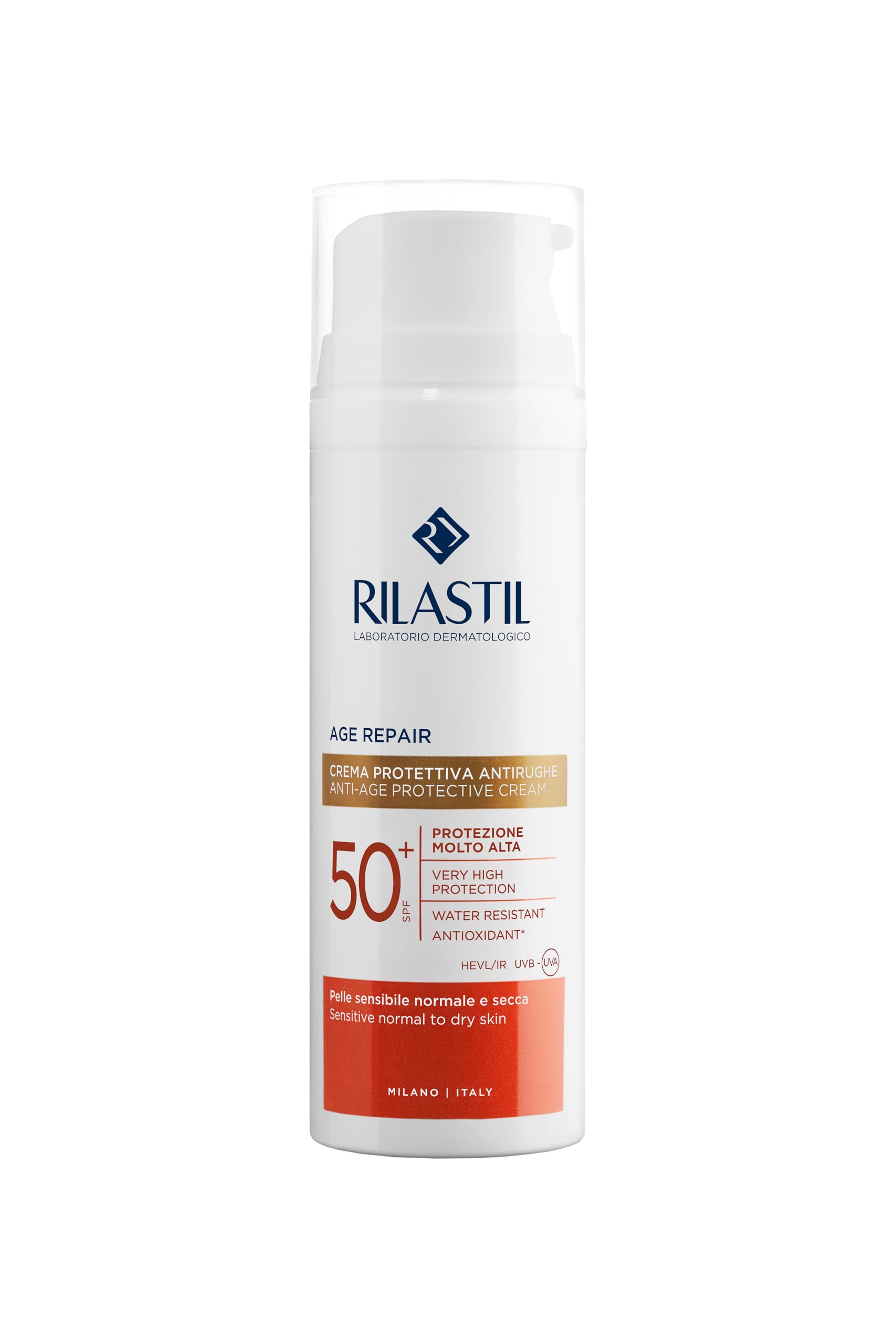 61nx-WOPbHL.jpg Rilastil Sun Sys Age Rep SPF 50 слънцезащитен крем 50 ml - Image 1