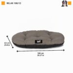Ferplast Cuccia Cane Relax, легло за кучета голямо, 100 x 63 см, червено - Image 3