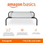 Amazon Basics Кучешко легло, XL, сиво, 153 x 94 x 23 см - Image 2