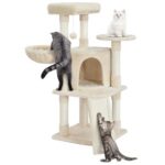 Yaheetech котешка катерушка с голяма платформа, 106 см - Image 10