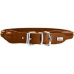 HUNTER ROUND & SOFT ELK Нашийник за кучета от мека еленова кожа, 55 см, кафяв - Image 5