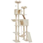 Yaheetech Котешка катерушка XXL с 8 стълба тъмносив 209 см - Image 10