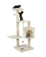 lionto Котешка катерушка с пещера и много сизал, 4 нива, 112 см, Сиво - Image 8