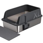 Gimars XL Метална котешка тоалетна 35 л с лопатка и постелка - Image 8