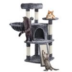 Yaheetech котешка катерушка с голяма платформа, 106 см - Image 12