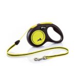Flexi USA Giant Neon автоматичен лентов повод за кучета, 7,9 м, черен - Image 9