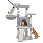 Yaheetech котешка катерушка с голяма платформа, 106 см - Image 14