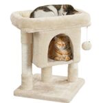 Yaheetech котешка катерушка с голяма платформа, 59 см - Image 10