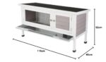Kerbl Къща за гризачи Freddy - Сивобял, L 116 x B 45 x H 62 см - Image 8