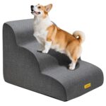 Gimars стълба за кучета с 3 стъпки, 40 см, антихлъзгаща, с калъф - Image 8