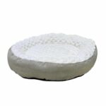 Nobby Classic Diamond Donut Кръгло легло за кучета, кремаво, Ø 70 × 18 см