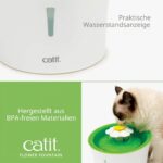 Catit Flower Fountain, фонтан за котки, 3 л, бял/зелен - Image 7