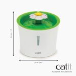 Catit Flower Fountain, фонтан за котки, 3 л, бял/зелен - Image 10