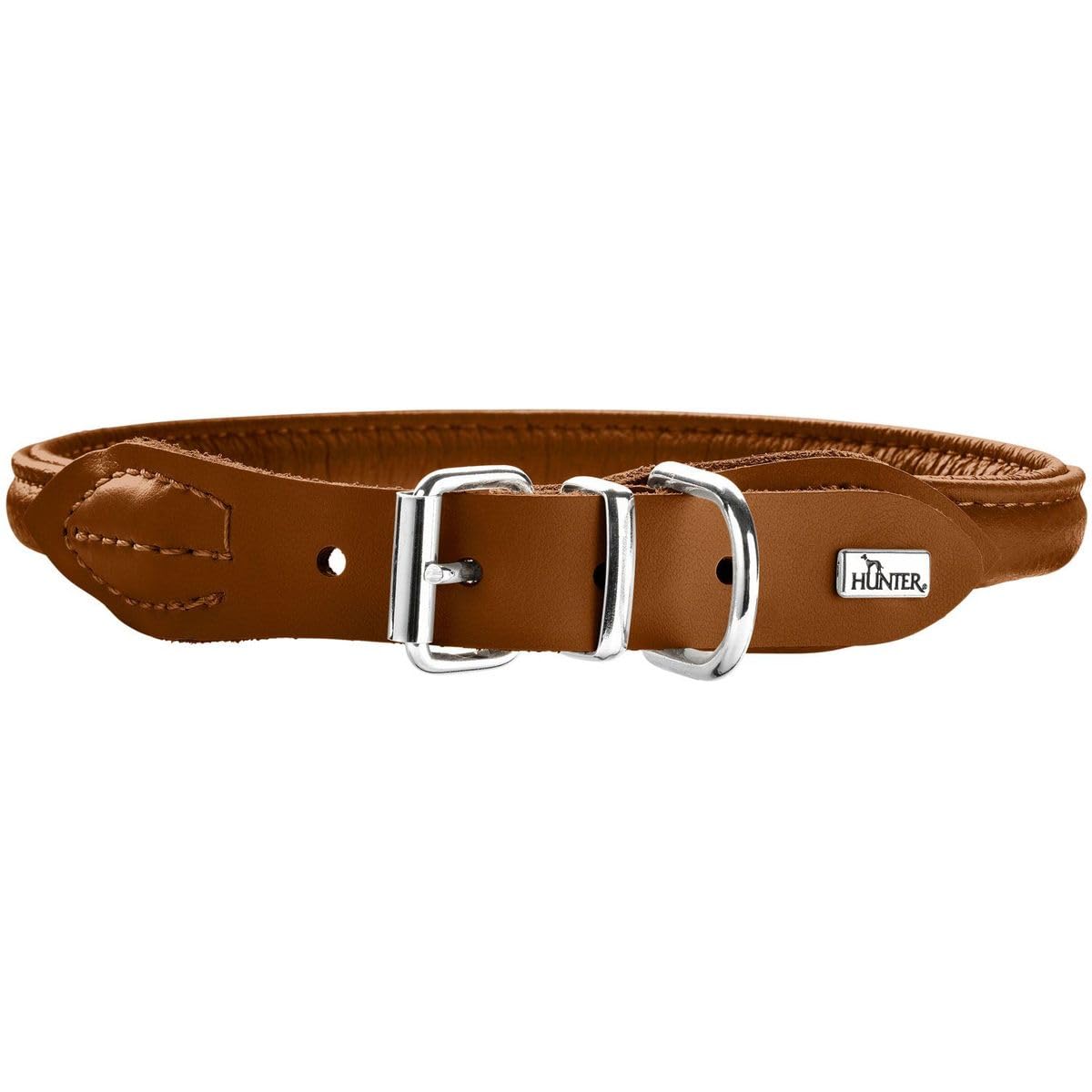 51FyjLdqCBL.jpg HUNTER ROUND & SOFT ELK Нашийник за кучета от мека еленова кожа, 55 см, кафяв - Image 1