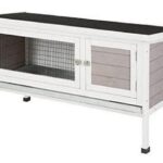 Kerbl Къща за гризачи Freddy - Сивобял, L 116 x B 45 x H 62 см