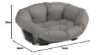 Ferplast легло за кучета и котки, 64 x 48 x 25 см, с подложка - Image 4