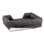 Ferplast легло за кучета с мемори пяна 93 x 73 x 22,5 см, сиво - Image 6