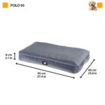 FERPLAST Ортопедично легло за големи кучета 95 x 60 x 8 см, сиво - Image 2