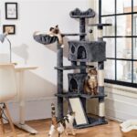 Yaheetech котешка катерушка с драскалка и кошница - Image 2