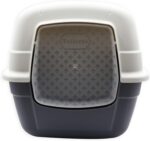 Aimé | Тоалетна за котки 52 x 40 x 39 см с отварящ се покрив и дръжка - Многоцветен, Малък - Image 9