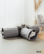 lionto Играчка за котки - тунел с топка, 30x120x80 см, 30 см диаметър - Image 2