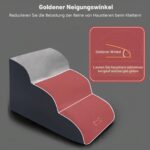 Galatée стълба за кучета, мека, с пране и цип, светлокафява - Image 2
