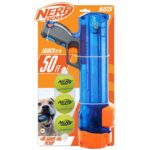 Nerf Dog Тенис топка за кучета с бластер, до 15 м, синьо