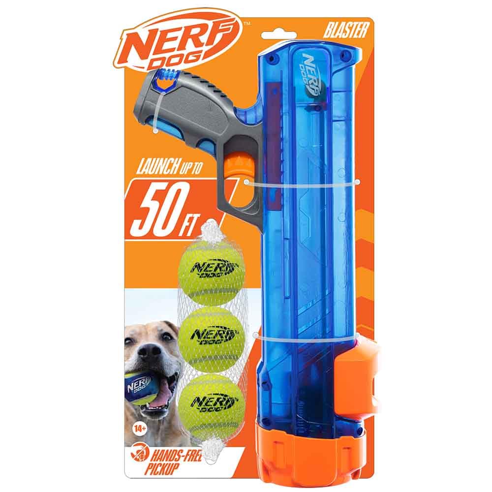 615qTshSUvL.jpg Nerf Dog Тенис топка за кучета с бластер, до 15 м, синьо - Image 1