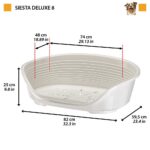 Ferplast Siesta Deluxe легло за кучета, 82 x 59,5 см, Сиво - Image 3