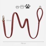Peluvio Regent кожен повод за куче 1,7 м, размер L, 2,5 см широк - Image 8