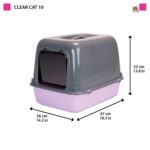 Ferplast Котешка тоалетна с капак, 36 x 47 x 35 см, Clear CAT 10 - Image 3