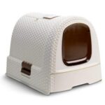 Curver petlife тоалетна за котки с капак, бяла, 51,5 x 38,5 x 40 см