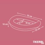 Плюшено легло за котки за перваз с регулируемо закрепване, 55x35 см - Image 6