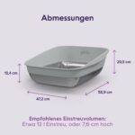Litter Genie Platinum XXL котешка тоалетна от неръждаема стомана, сива - Image 9