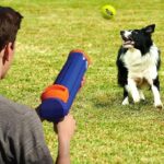 Nerf Dog Тенис топка за кучета с бластер, до 15 м, синьо - Image 7