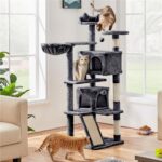 Yaheetech котешка катерушка с драскалка и кошница - Image 9