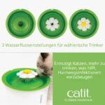 Catit Flower Fountain, фонтан за котки, 3 л, бял/зелен - Image 4
