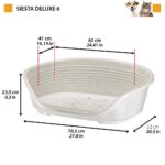 Ferplast Siesta Deluxe легло за кучета, 70,5 x 52 см, черно - Image 2