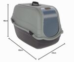 Kerbl Котешка тоалетна Emma Eco - черен|зеленикаво-сив, XL - Image 7