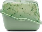 Savic Nestor котешка тоалетна Marble Green, затворена, 56x39x38 см - Image 2