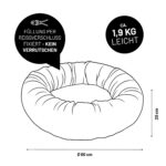 Lumaland Komfort легло за котки Cord, Ø 60 см, с ръб 15 см - Image 7