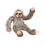 Fluff and Tuff Tico играчка за кучета, ленивец, голяма, 38,1 см – кафява