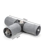 lionto Играчка за котки - тунел с топка, 30x120x80 см, 30 см диаметър - Image 5