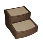 Pet Gear Easy Step II Широка стълба за малки домашни любимци, шоколадовокафява