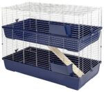Kerbl Клетка за малки животни Maxi Baldo Twin 120×58×86 см тъмносиня - Image 11