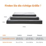 Amazon Basics Голям матрак с охлаждащ гел за кучета, 89 x 56 x 8 см, сива - Image 5