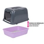 Ferplast Котешка тоалетна с капак, 36 x 47 x 35 см, Clear CAT 10 - Image 6