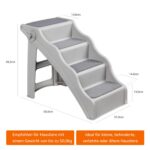 Amazon Basics сгъваеми стъпала за кучета и котки, Сиво, 60.7 x 40.9 x 50.2 см - Image 5