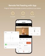 Faroro Автоматичен повод за котки WiFi, 4 л, с HD видео и нощно виждане - Бял, 7L без камера - Image 3